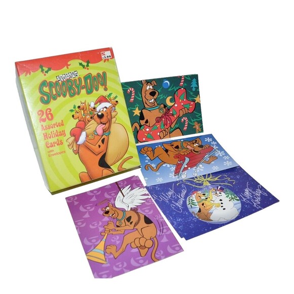 Vtg Christmas Cards Scooby-Doo Holiday Hanna-Barbera Paper Magic Group 26pc - Picture 1 of 10